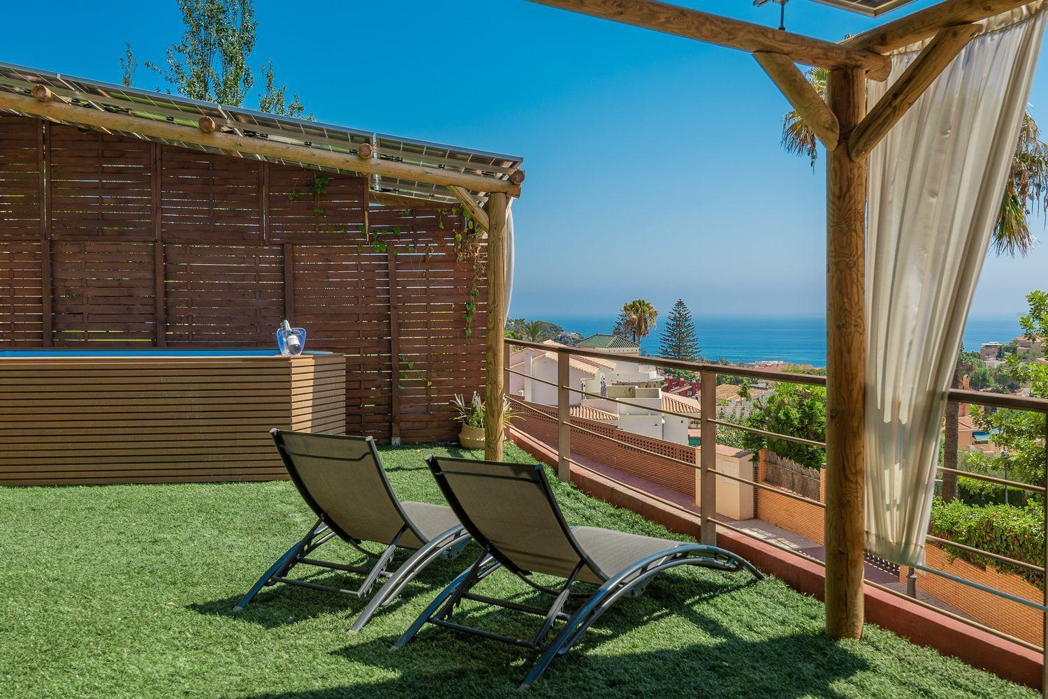 Sea View With Shared Terrace Leilighet Málaga Eksteriør bilde